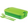 Box Curver® Lunch&Go 1300 ml, obedár, zelený, dóza s príborom