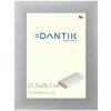 DANTIK rám na obraz 21x29,7 | LEDVINKA bílá (Sklo Čiré) (Vyrobené s láskou od nás)