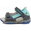 Chlapčenské kožené sandále D.D.step AC64-149BM Bermuda Blue