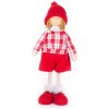 Dekorácia MagicHome Vianoce, Chlapček v károvanej košeli, 32 cm