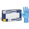 Zarys Latexové rukavice High Risk predĺžené modré 50ks Veľkosť: L