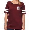 Tričko Horsefeathers Isla burgundy S