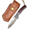 IZMAEL Damaškový outdoorový skladací nôž Carter Hnedá 7.5 cm