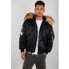 Alpha Industries zimná bunda MA-1 HOODED ARCTIC black čierna