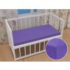Detské jersey napínacie prestieradlo do postieľky JR-013 Fialové 60 x 120 x 10 cm - do postieľky