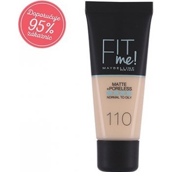 Maybelline Zjednocujúci make-up s matujúcim efektom Fit Me! Matte & Poreless Make-Up 102 Fair Ivory 30 ml