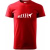 Karate Evolúcia - kop - Klasické pánske tričko vyššej gramáže - XL ( Červená )