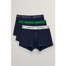 Gant chlapčenská spodná bielizeň trunk Solids 3-pack modrá