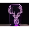 Beling 3D lampa, Jeleň, 7 farebná S16