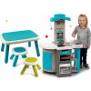 Set kuchynka skladacia elektronická Tefal Opencook Bubble Smoby červená so zvukom a magickým bublaním so stolom a 2 stoličkami