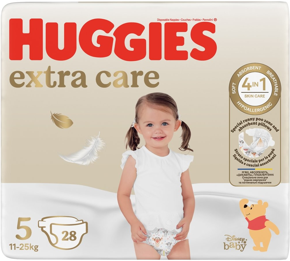 HUGGIES Extra Care 5 12-17 kg 28 ks