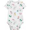 CARTERS CARTER'S Body krátky rukáv Ivory Vegetables dievča 18m