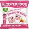 Kiddylicious Ovocné vankúšiky z jahôd a banánu 6 g