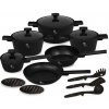 BERLINGERHAUS Sada riadu s titánovým povrchom 15 ks Matte Black Collection