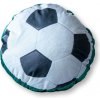Detexpol Tvarovaný mikroplyšový vankúš Futbal Polyester priemer 33cm