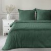 Takoy Damaškové obliečky 140x200 cm bavlnený satén tmavozelenej farby s jemnými prúžkami VERA-HF-452602 | 140 x 200 cm, 70 x 80 cm