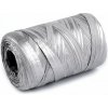 Lyko rafia prírodné metalické, na pletenie tašiek, šírka 5-8 mm - 1 ks 1 strieborná