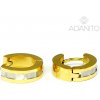 ADANITO BK33377D - Náušnice z chirurgickej ocele krúžky