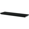 Autronic - Polička nástěnná 80 cm, MDF, barva černá, baleno v ochranné fólii - P-025 BK