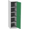 Univerzálna dielenská skriňa, 1 dvere., 4 police, 1950 x 505 x 600 mm, zelená