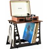 Stojan na vinylové platne, vinylová polica, regál, gramofón