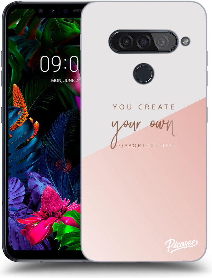 Púzdro Picasee silikónové LG G8s ThinQ - You create your own opportunities čiré