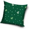 TipTrade s.r.o. Zamatový obliečok na vankúš Zelené Vianoce