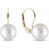 Perlové náušnice v žltom zlate KLENOTA K0726013