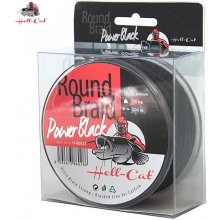 Hell-Cat Šnúra Round Braid Power Black 200m 0,50mm 57,50kg
