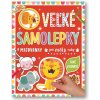 Veľké samolepky a maľovanky pre malé ruky Divé zvieratá