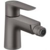 Bidetová batéria Hansgrohe Talis E s výpusťou kartáčovaný černý chrom 71720340