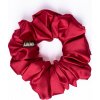 Saténová gumička scrunchie ČERVENÁ XL