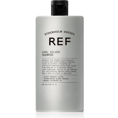 REF Cool Silver Shampoo strieborný šampón neutralizujúci žlté tóny 285 ml