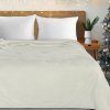 EUROFIRANY VIANOČNÁ FLANELOVÁ DEKA SNOW GOLD 150X200 CM VZOROVANÁ