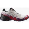 Salomon Speedcross 6 W White/SparklingGrape/FieryRed 417432 dámské prodyšné běžecké boty - 38 a 2/3 EUR