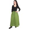 imago Lněná dámská dlouhá sukně - zelená