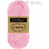 Catona - mercerovaná bavlnená priadza ružová