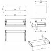 Elita Look skrinka 80x44.9x28.1 cm závesná kúpeľňová skrinka pod umývadlo zelená RE080803027010