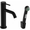Hansgrohe Tecturis S umývadlová batéria 110 s bidetovou sprškou,výpusťou,Čierna matná HG 73211670