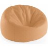 Sablio Sedací vak Cocoon Biele čiarky na oranžovej - 75 x 45 x 35 cm