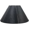 Mars & More Kónické čierne tienidlo lampy z hovädzej kože - Ø 39 * Ø 16 * 23cm / E27 - Mars & More