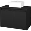 Dreja Skrinka pod umývadlo VISIT SZD2 70 (umývadlo Gladi) - N03 Graphite / Úchytka T33 - čierna mat / N03 Graphite