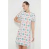Šaty Desigual biela farba, mini, áčkový strih, 24SWVW44 XS