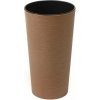 Kvetináč LAMELA, kvetináč LILIA ECO DLUTO - vrúbok O 30 cm, výška 57 cm, natur (1311117404)