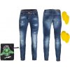 W-tec Pánske moto jeansy Feeldy (Barva: modrá, Velikost: 6XL)