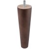 Walteco Nábytková noha priemer 25/55mm, výška 150mm, drevo, dekor wenge , 50094