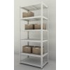 Kovový regá Futur 1800x1200x450/6, biela, 250 kg/pol.lamino