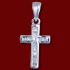 Silver.ag Prívesok zlatý, diamanty, krížik P0966