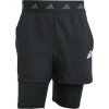 adidas GYM+ 2IN1 SHORT čierna biela
