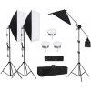 Fotověci Výkonné Fotostudio 3X LED Softbox (22500lm!)